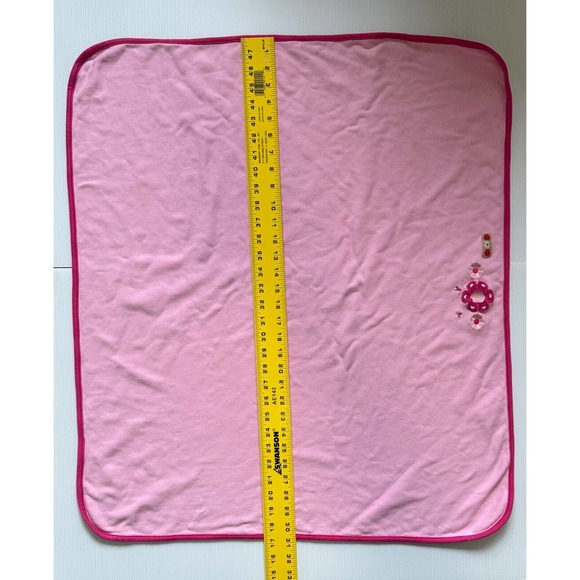 Snugtime Australia Pink Floral Flowers Cotton InfantBaby Kids Lovey Blanket - Picture 4 of 8